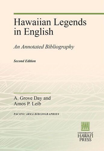 Hawaiian Legends in English: An Annotated Bibliography (Second Edition)
