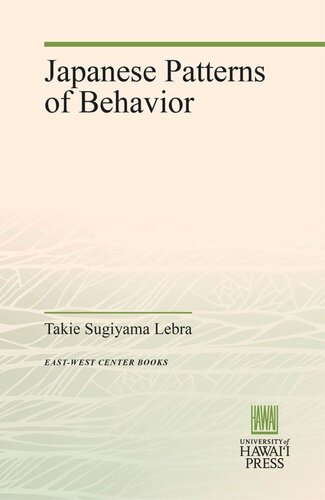 Japanese Patterns of Behavior
