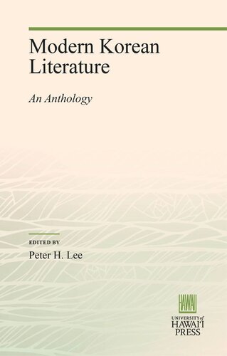 Modern Korean Literature: An Anthology