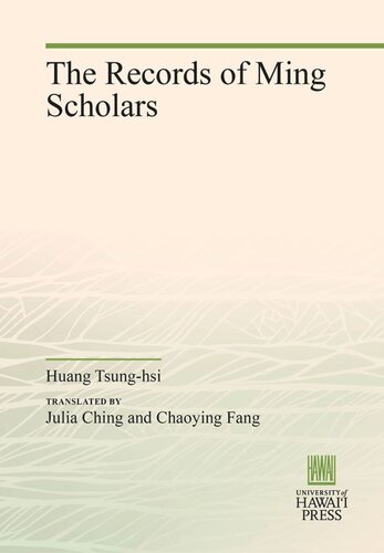 The Records of Ming Scholars