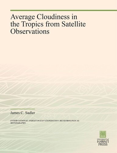 Average Cloudiness in the Tropics from Satellite Observations
