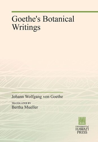 Goethe's Botanical Writings