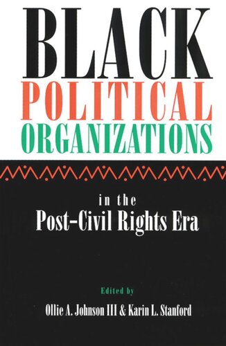 Black Political Organizations in the Post-Civil Rights Era