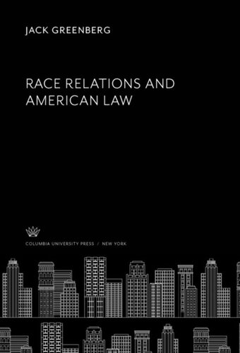 Race Relations and American Law