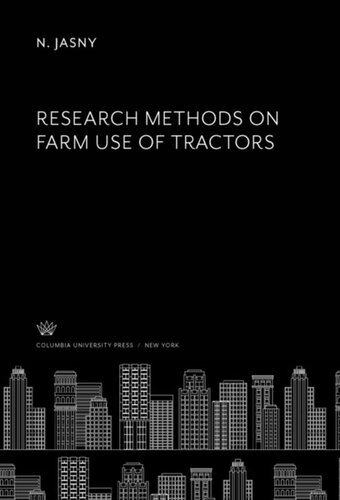 Research Methods on Farm Use of Tractors