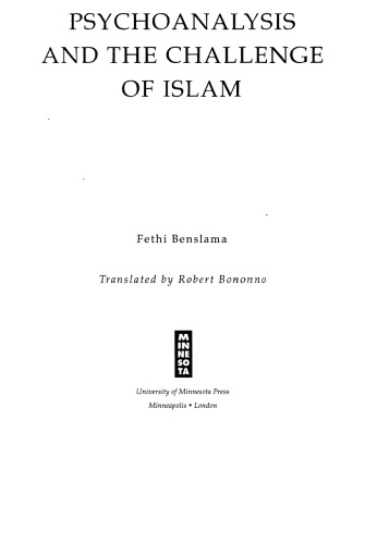 Psychoanalysis and the Challenge of Islam