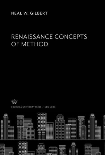 Renaissance Concepts of Method
