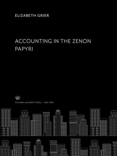 Accounting in the Zenon Papyri
