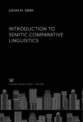 Introduction to Semitic Comparative Linguistics
