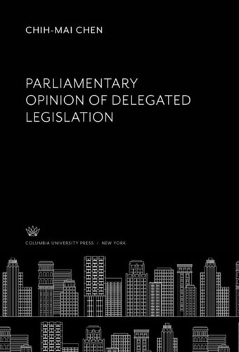 Parliamentary Opinion of Delegated Legislation