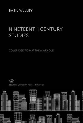 Nineteenth Century Studies: Coleridge to Matthew Arnold