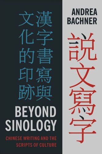 Beyond Sinology: Chinese Writing and the Scripts of Culture