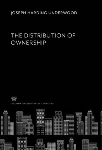 The Distribution of Ownership