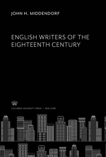 English Writers of the Eighteenth Century