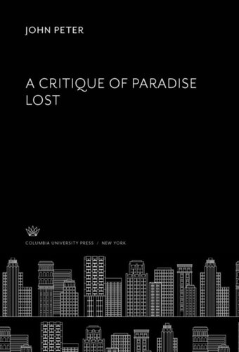 A Critique of Paradise Lost