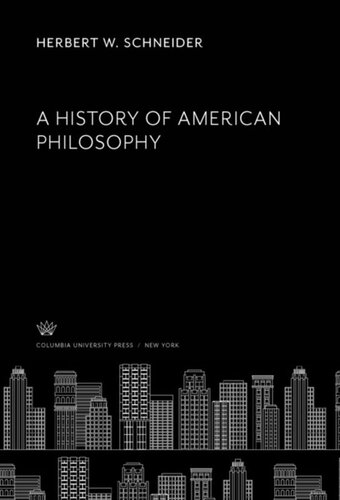 A History of American Philosophy