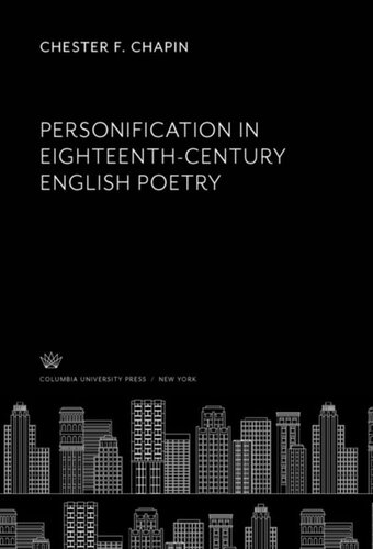 Personification in Eighteenth-Century English Poetry