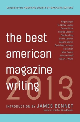 The Best American Magazine Writing 2013