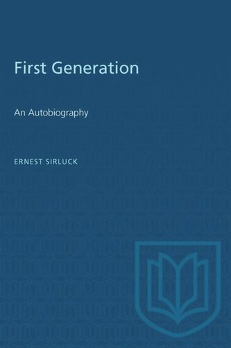 First Generation: An Autobiography
