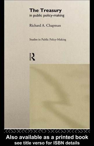 The Treasury in Public Policy-Making