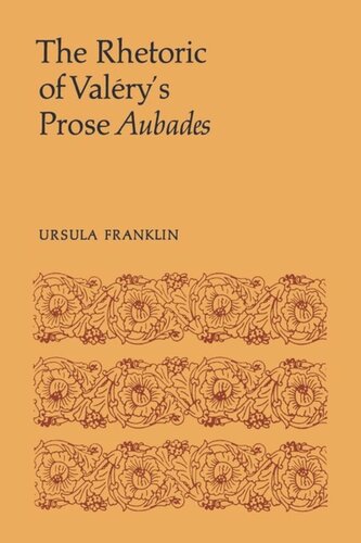 The Rhetoric of Valéry's Prose Aubades