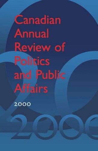 Canadian Annual Review of Politics and Public Affairs 2000
