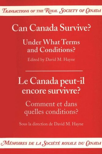 Can Canada Survive?: Under What Terms and Conditions?