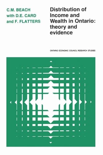 Distribution of Income and Wealth in Ontario: Theory and Evidence