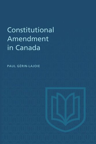 Constitutional Amendment in Canada