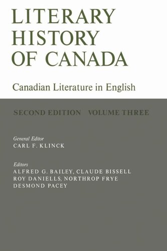 Literary History of Canada: Canadian Literature in English, Volume III (Second Edition)