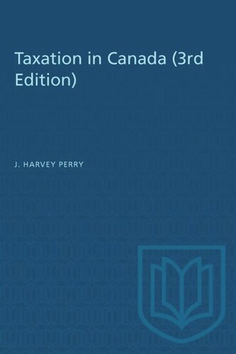 Taxation in Canada (3rd edition)