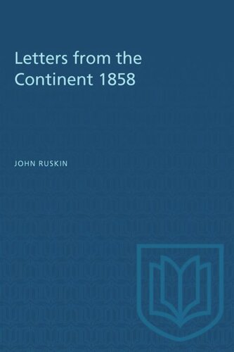 Letters from the Continent 1858