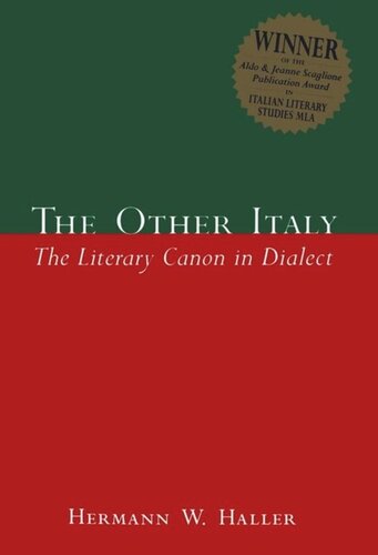 The Other Italy: The Literary Canon in Dialect