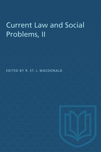 Current Law and Social Problems, II