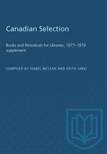 Canadian Selection: Books and Periodicals for Libraries, 1977–1979 supplement