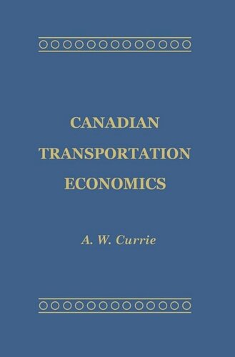Canadian Transportation Economics