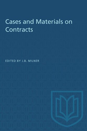 Cases and Materials on Contracts