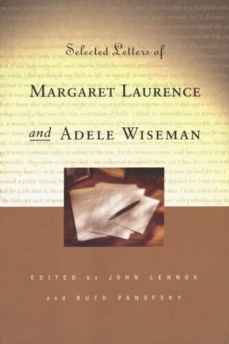 Selected Letters of Margaret Laurence and Adele Wiseman