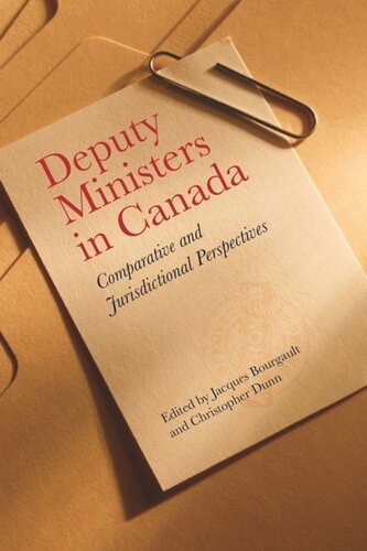Deputy Ministers in Canada: Comparative and Jurisdictional Perspectives