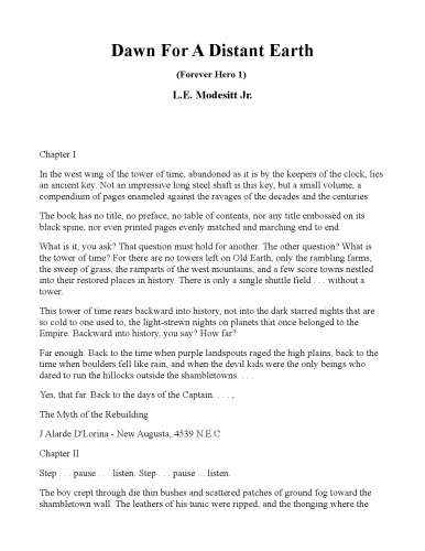 Dawn for a Distant Earth