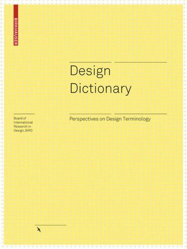 Design Dictionary: Perspectives on Design Terminology