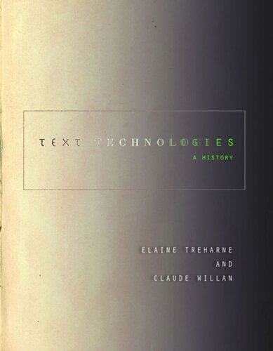 Text Technologies: A History