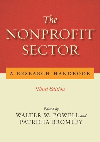 The Nonprofit Sector: A Research Handbook, Third Edition