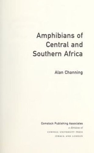 Amphibians of Central and Southern Africa