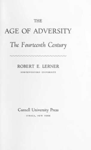 The Age of Adversity: The Fourteenth Century