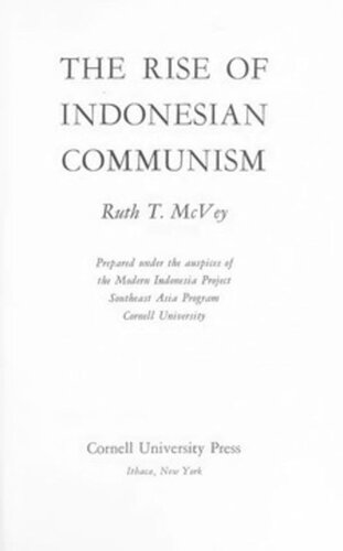 The Rise of Indonesian Communism