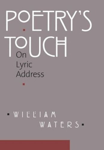 Poetry's Touch: On Lyric Address