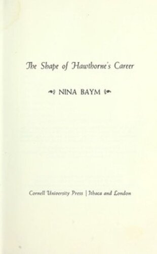 The Shape of Hawthorne's Career