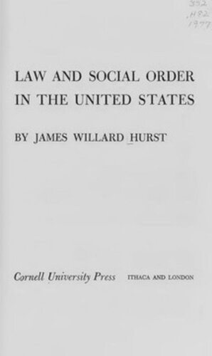 Law and Social Order in the United States