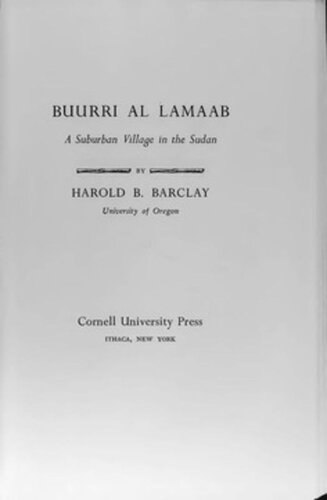 Buurri al Lamaab: A Suburban Village in the Sudan
